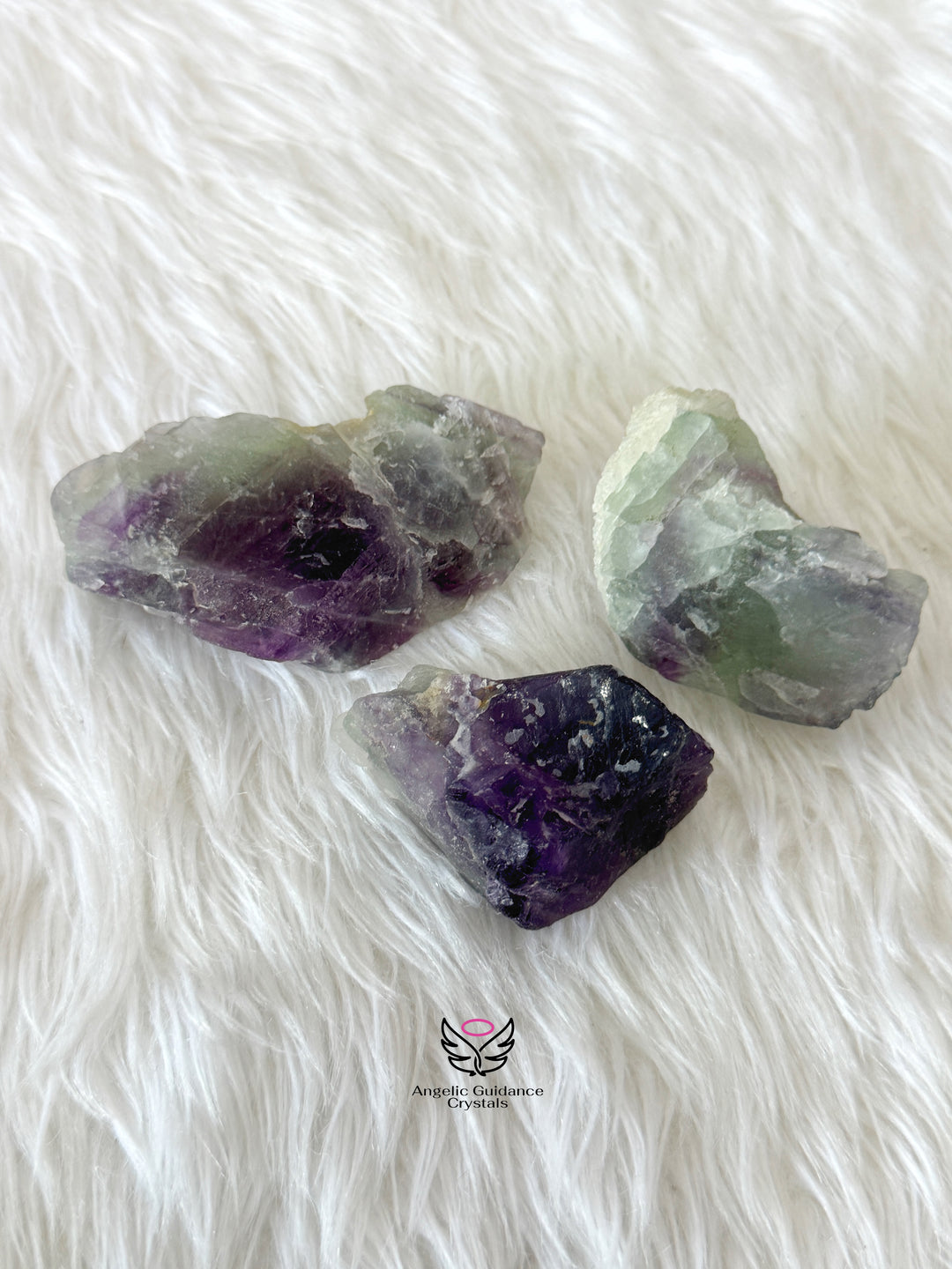Rainbow Fluorite Raw Stone Medium