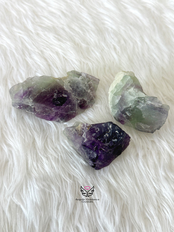 Rainbow Fluorite Raw Stone Medium