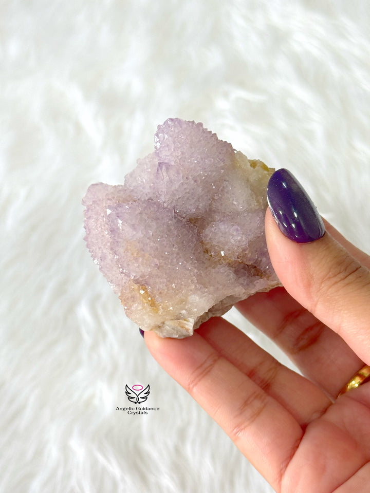 Amethyst With Spirit Quartz Cluster Large