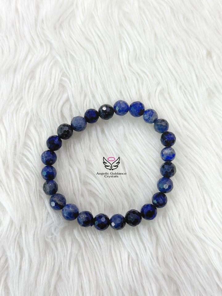 Sodalite Faceted Bracelet 8mm Aaa