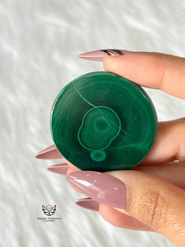 Malachite Slice Round