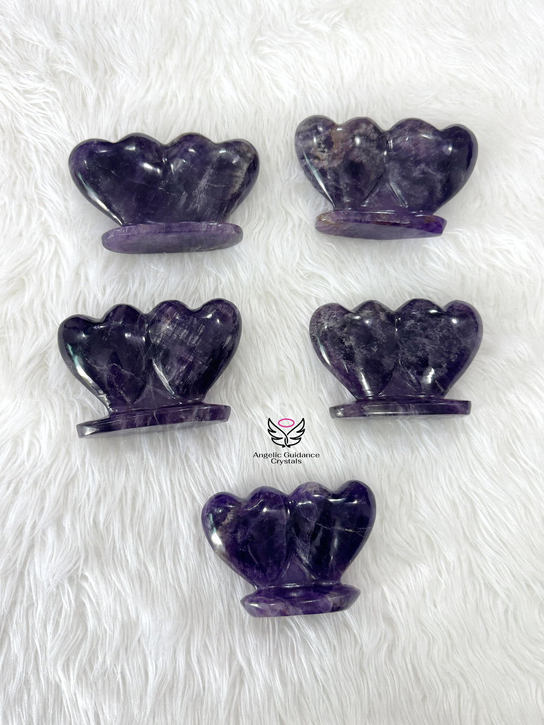 Amethyst Twin Heart
