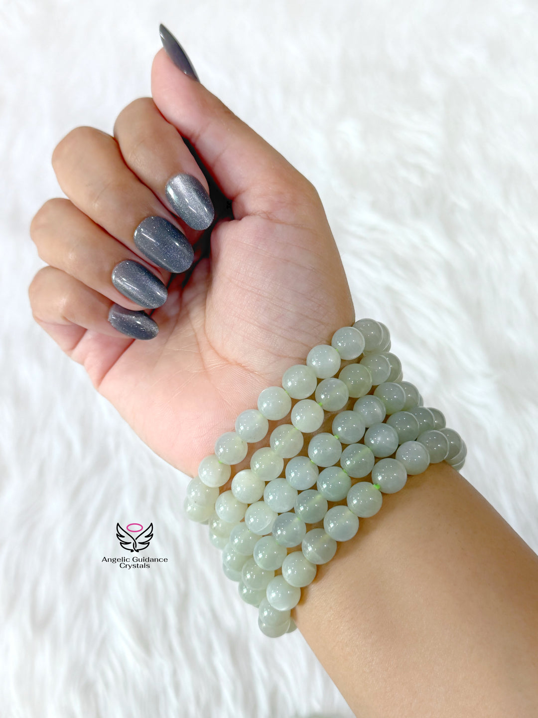 Grey Moonstone 8mm Bracelet