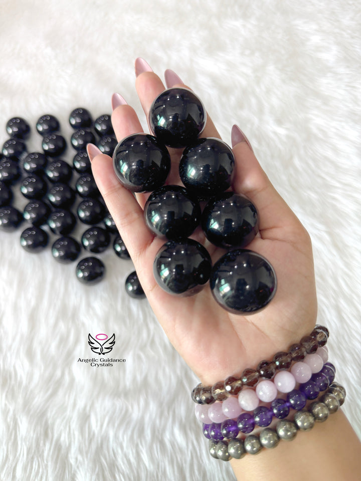 Black Obsidian Small Sphere