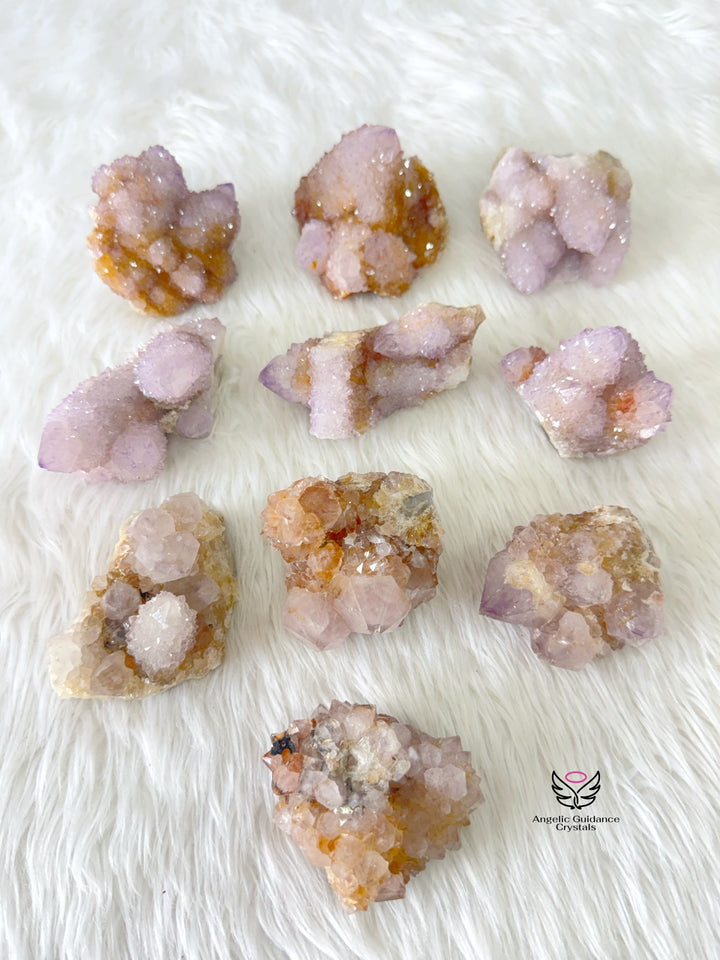 Amethyst With Spirit Quartz Cluster Large