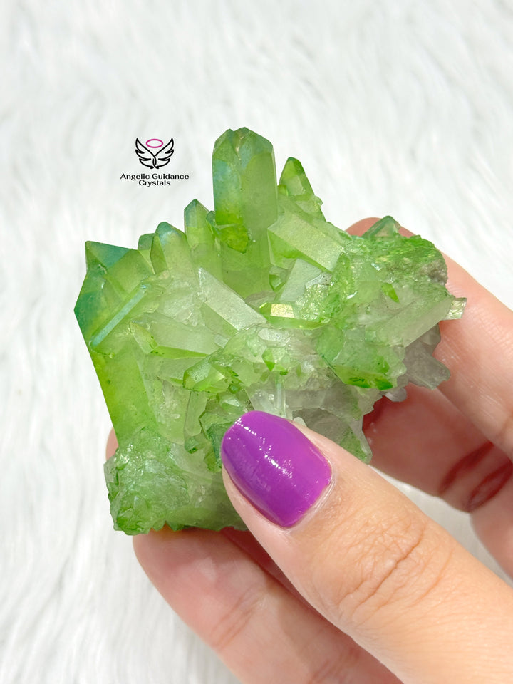 Green Aura Quartz Cluster Small