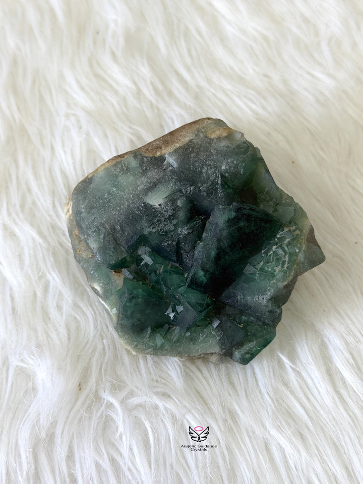 Green Fluorite Cubic Cluster 2