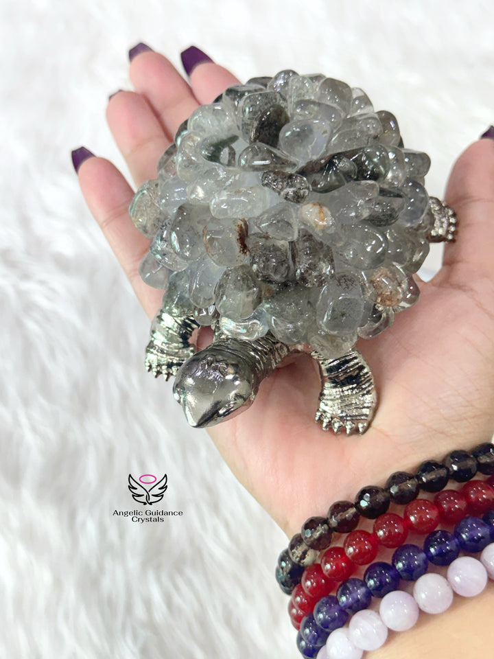 Garden Quartz Tortoise Lamp