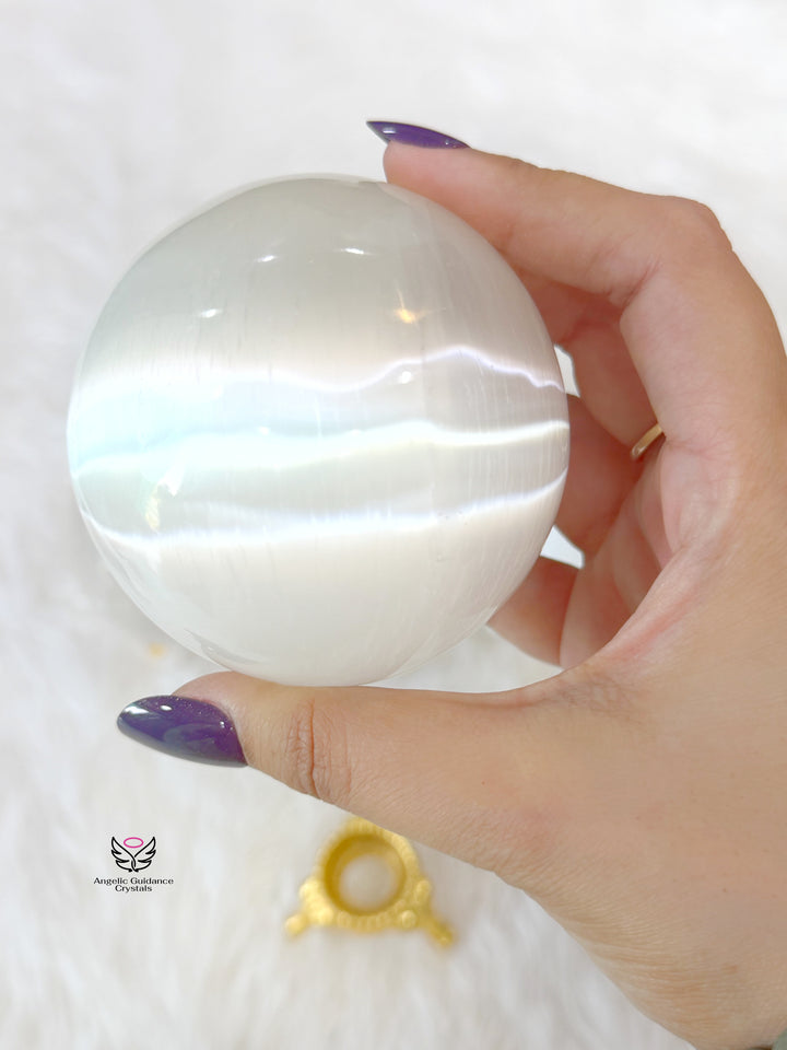 Selenite Sphere Large