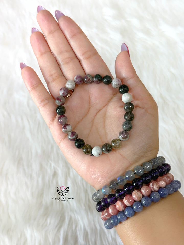 Multi Tourmaline 8mm Bracelet