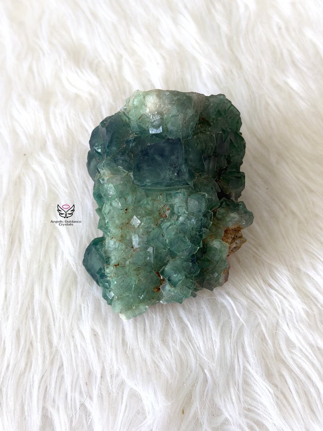 Green Fluorite Cubic Cluster 3