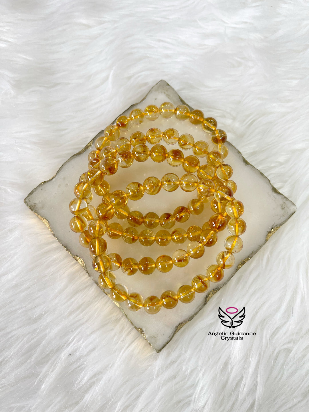 Citrine Round Bracelet AAA