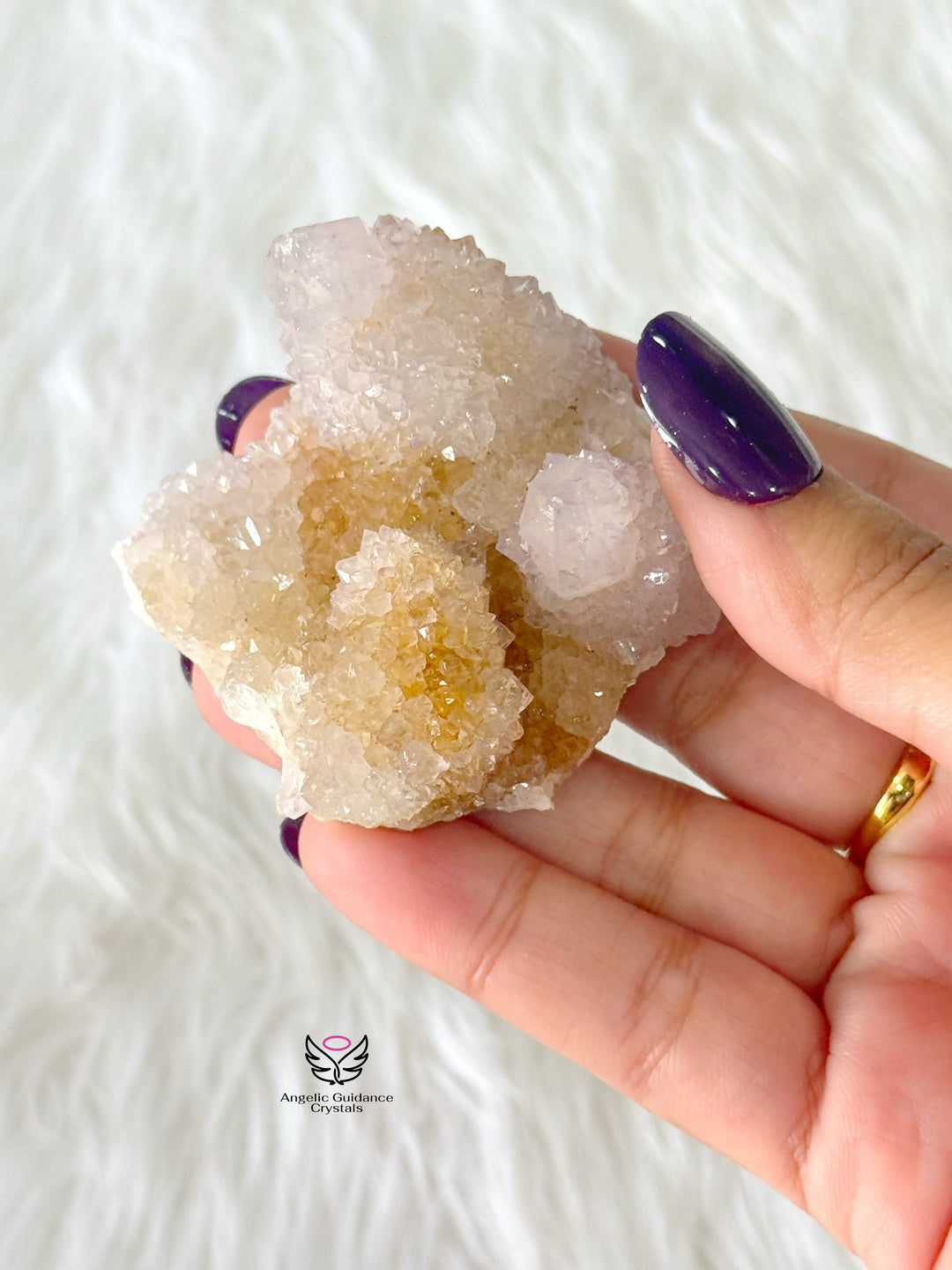 Amethyst With Spirit Quartz Cluster Medium