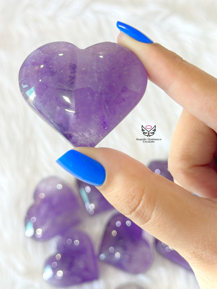 Amethyst Heart Medium
