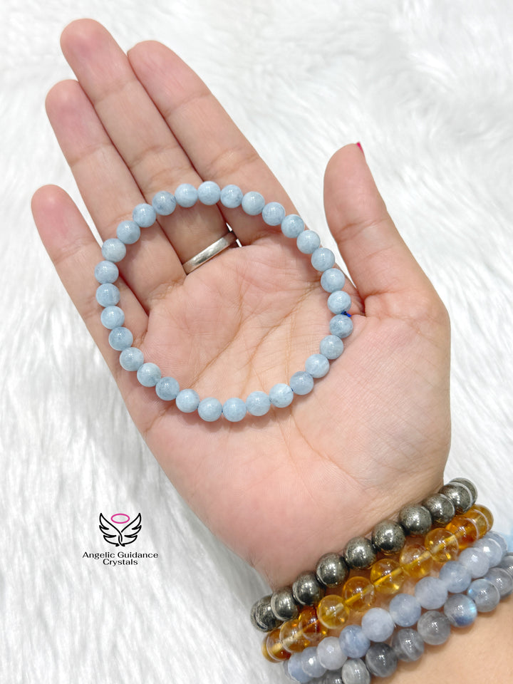 Aquamarine Bracelet AAA 6mm