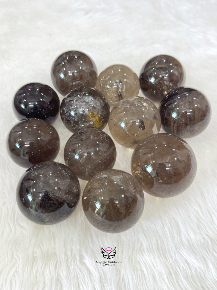 Smoky Quartz Sphere Large Aaa