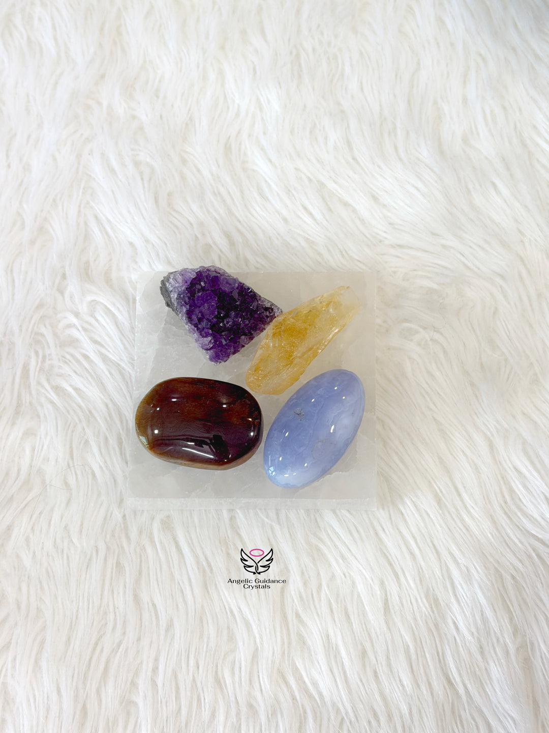 Selenite Square Plate Small
