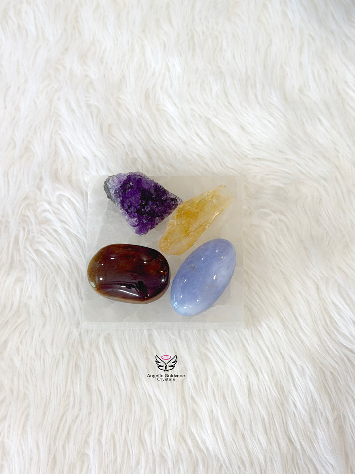 Selenite Square Plate Small