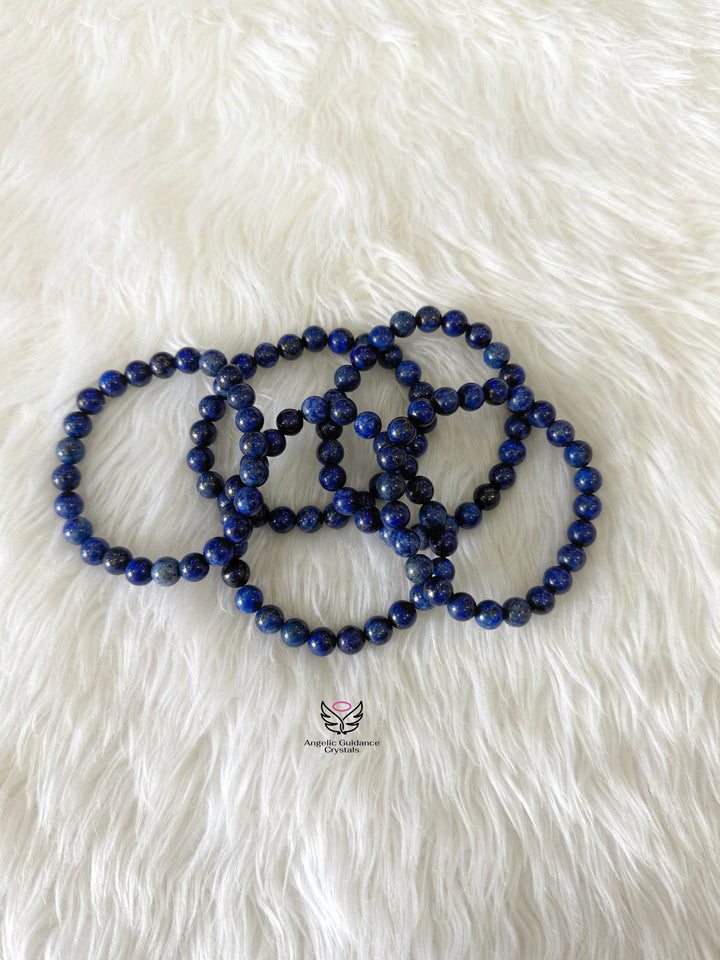 Lapis Lazuli Bracelet Dark 8mm