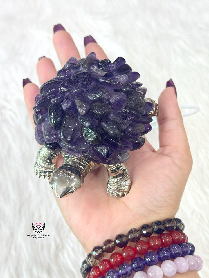 Amethyst Tortoise Lamp 1