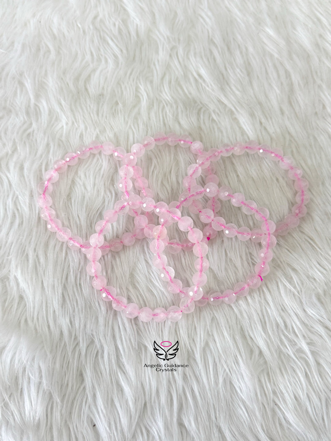 Rose Quartz Faceted Bracelet AAA