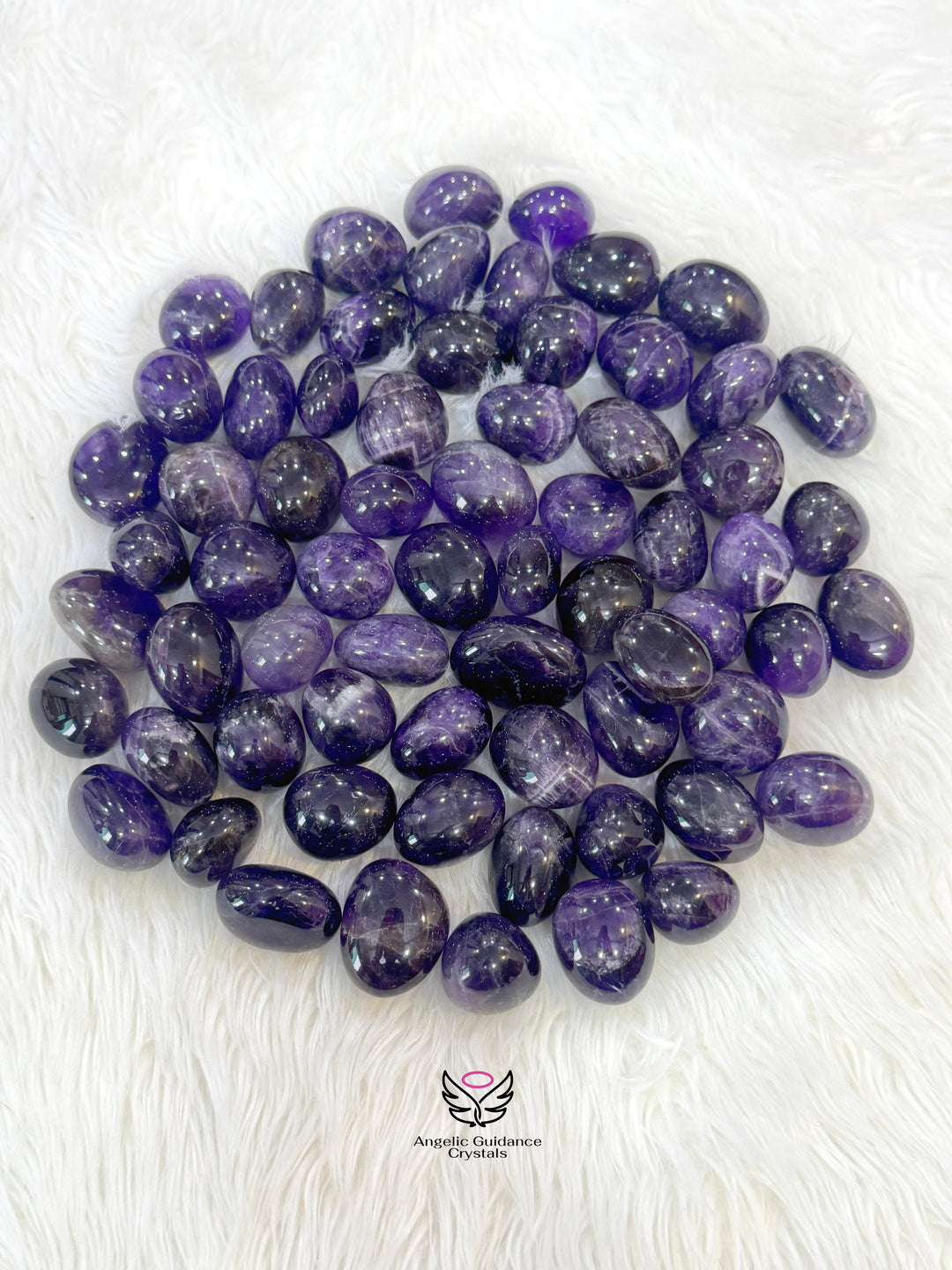 Amethyst Brazilian Natural Dark Tumble