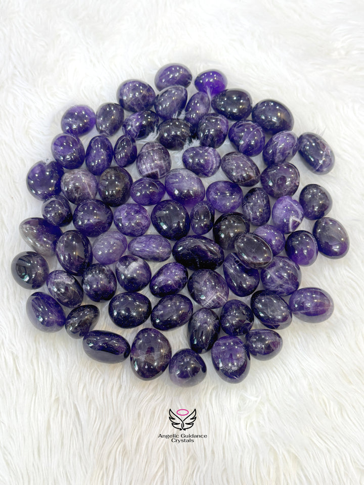 Amethyst Brazilian Natural Dark Tumble