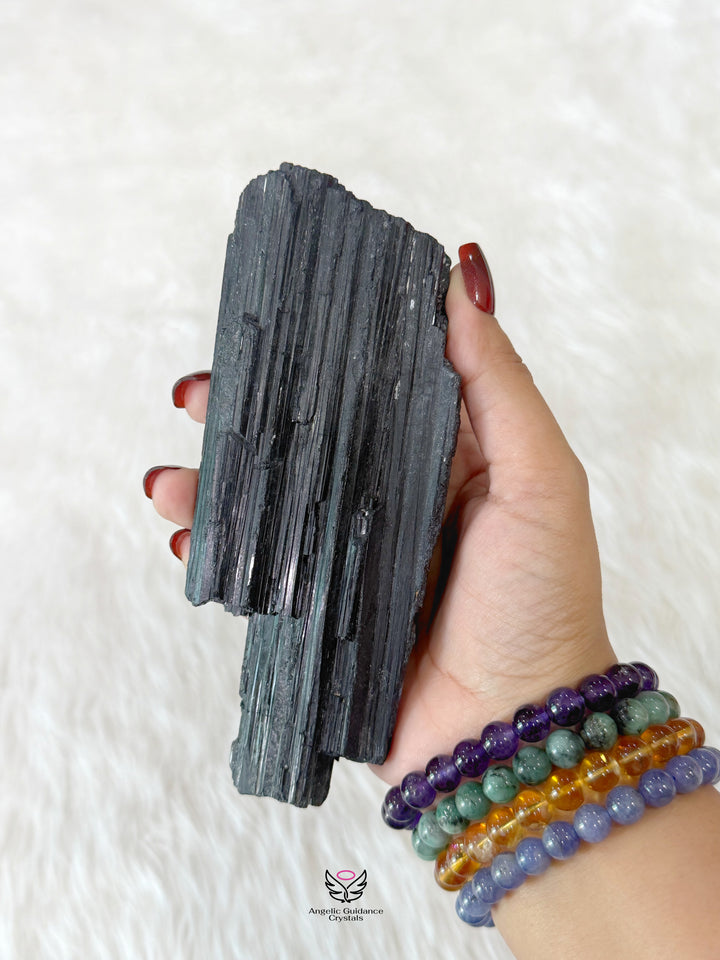 Black Tourmaline Raw Stone XLarge 8