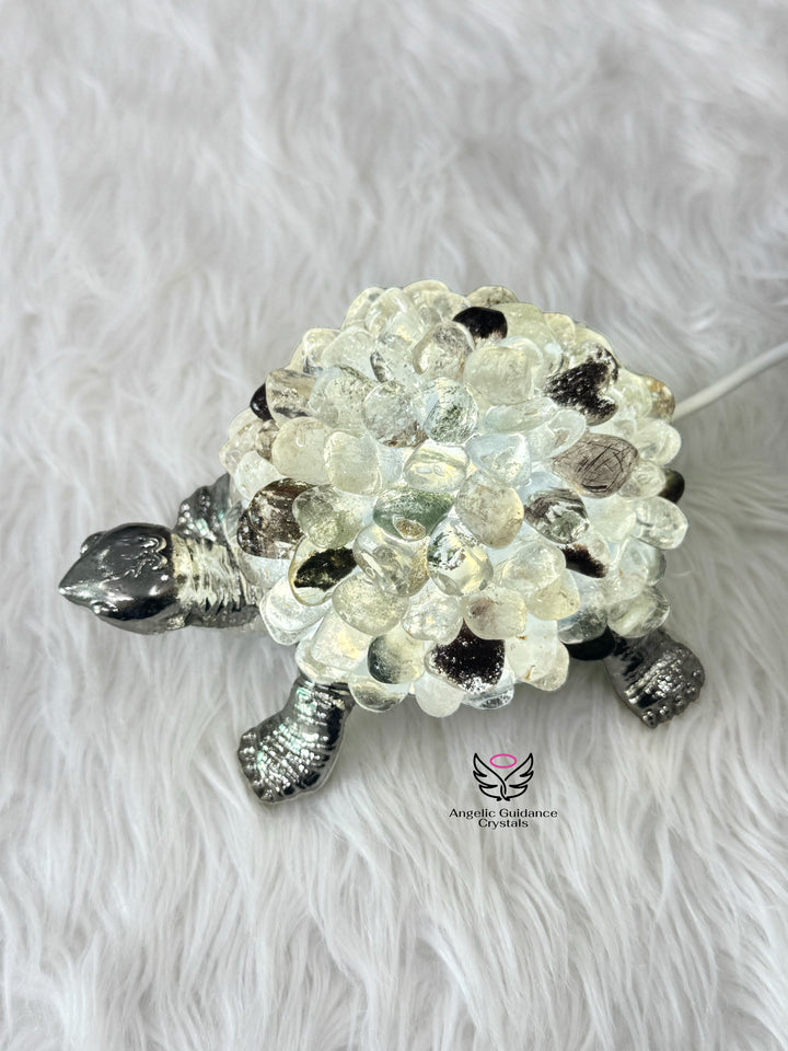 Garden Quartz Tortoise Lamp