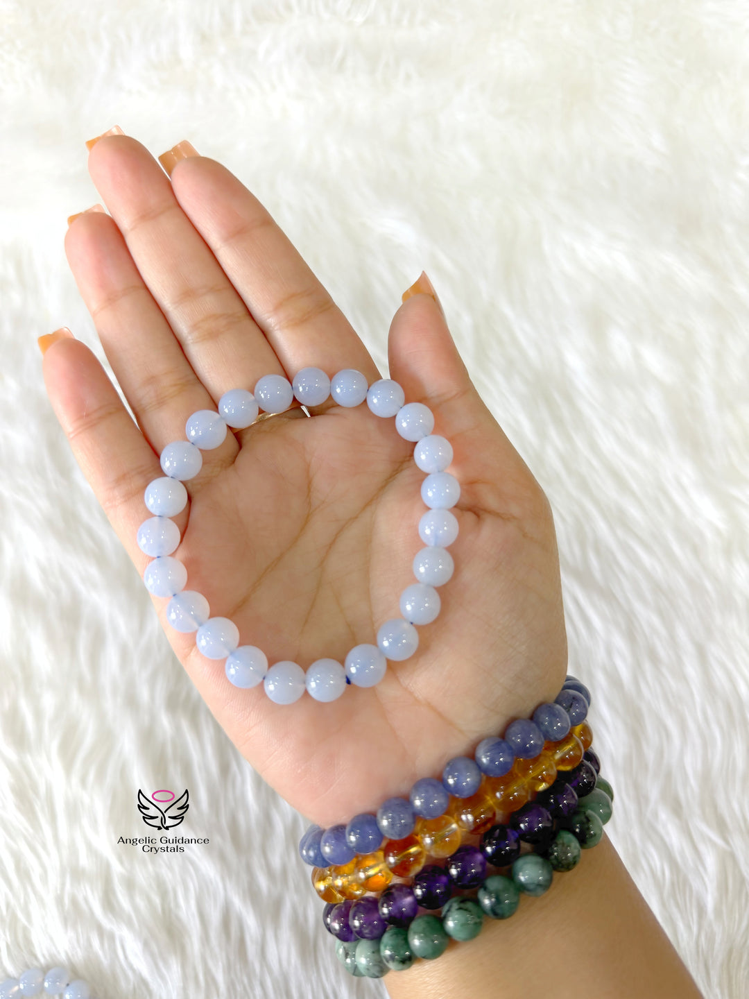 Blue Chalcedony Bracelet 8mm