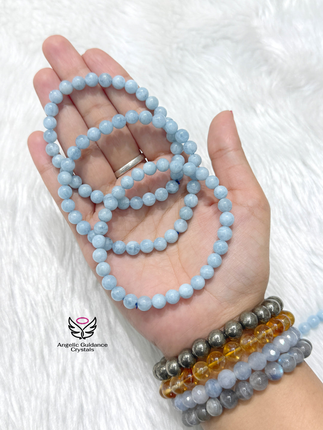Aquamarine Bracelet AAA 6mm