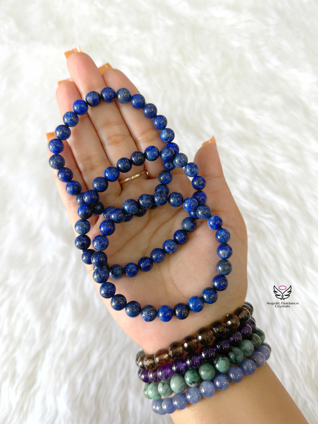 Lapis Lazuli Bracelet Dark 8mm