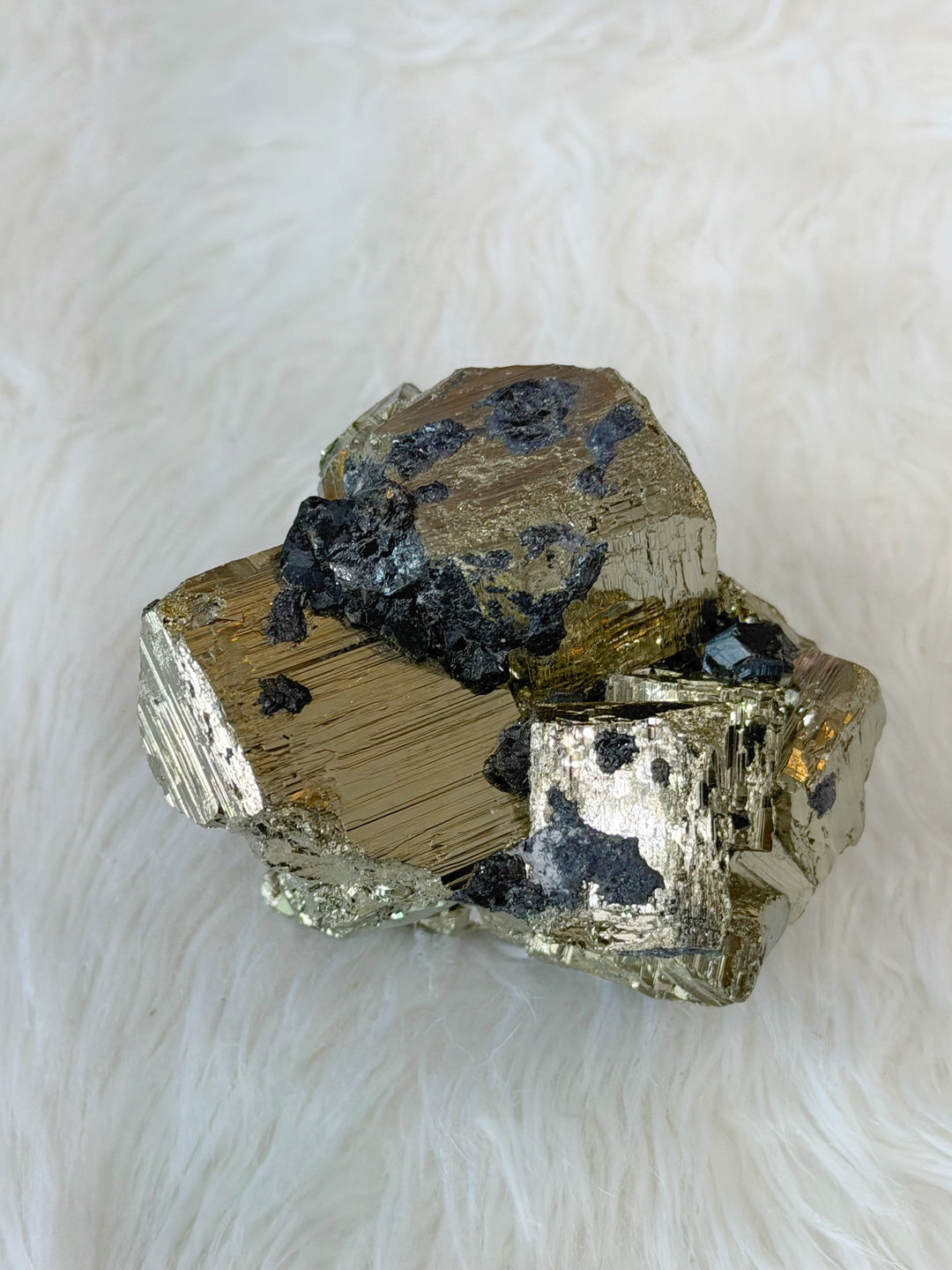 Pyrite Cubic Cluster With Sphalerite 5