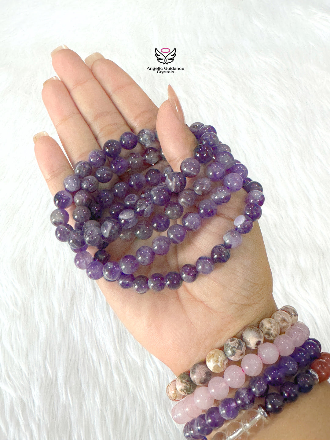 Amethyst Chevron Bracelet