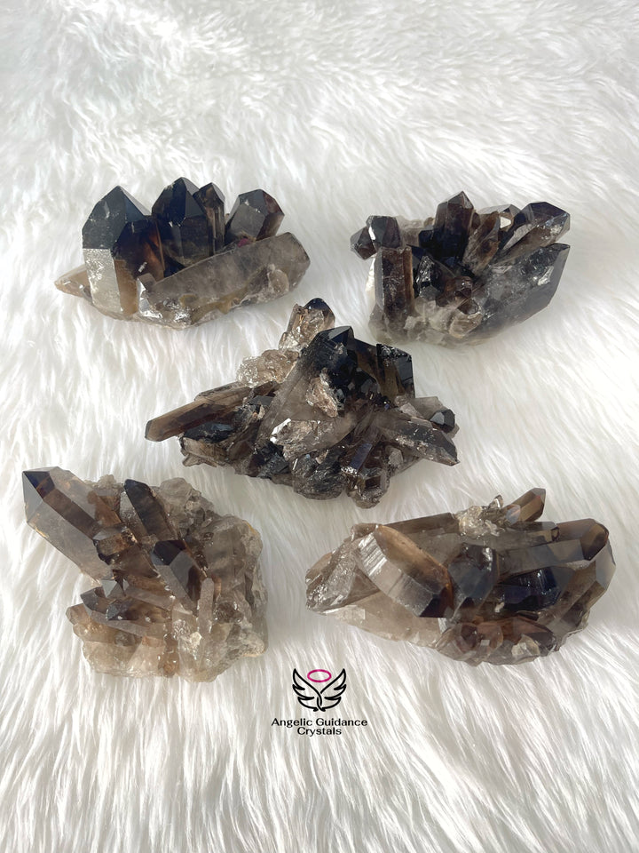 Smoky Quartz Cluster Large