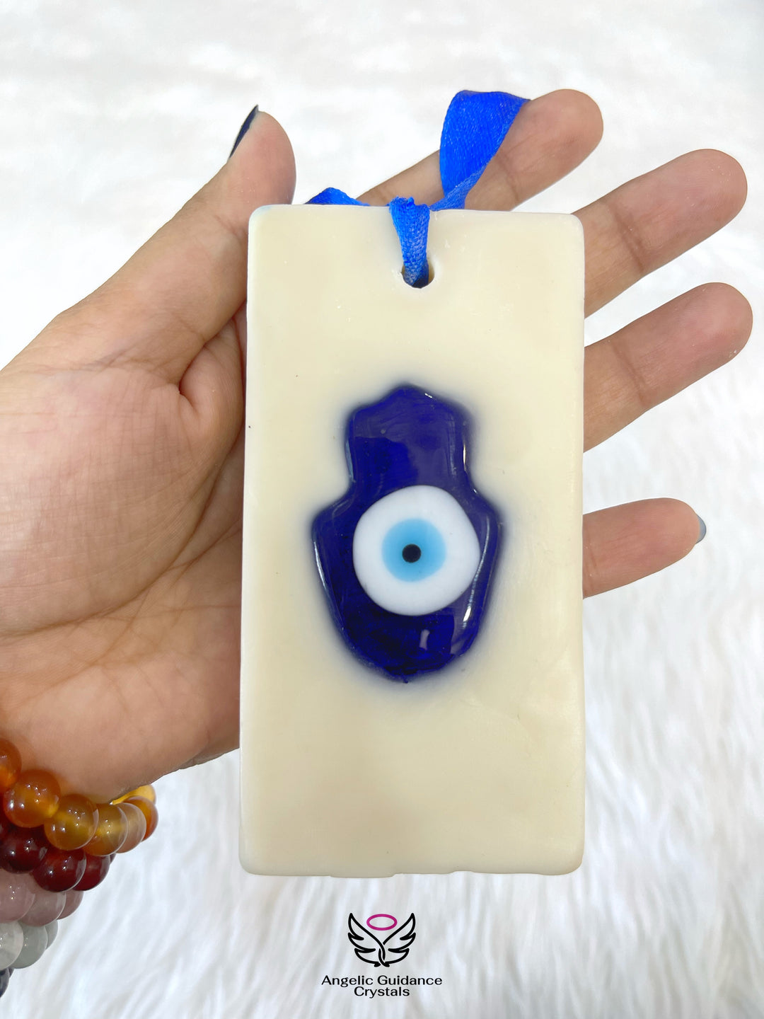 Hamsa Evil Eye Wax Satchel