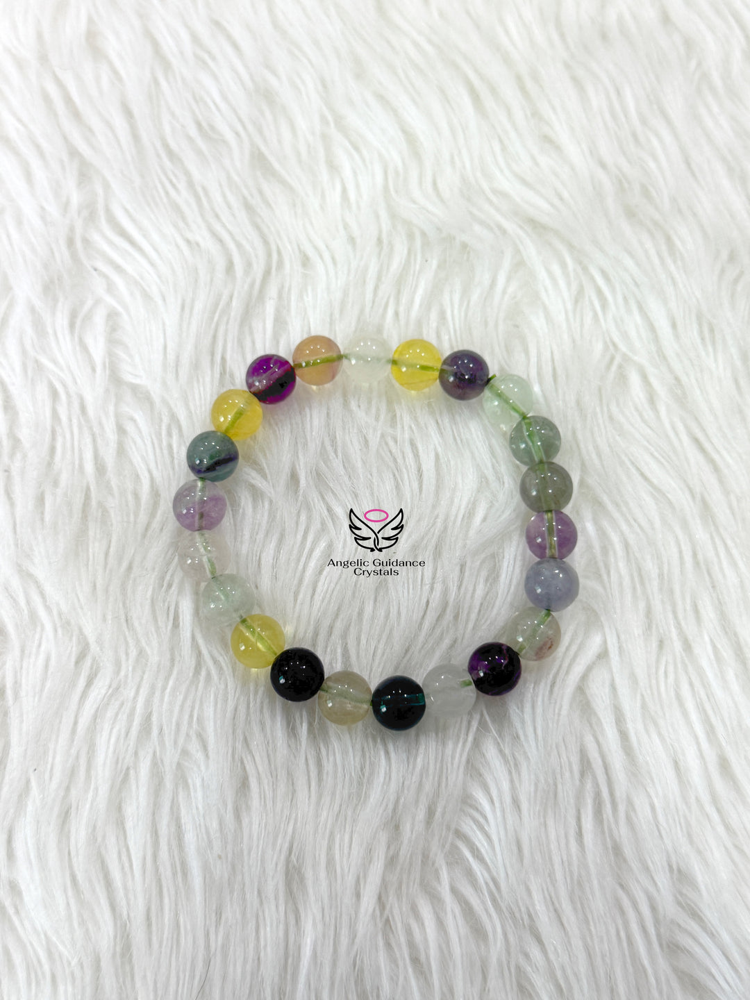 Multi Fluorite Bracelet 8mm