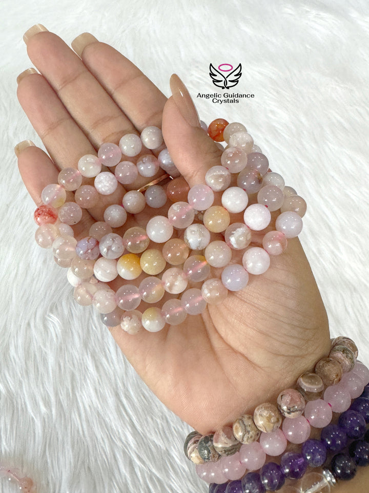 Agate Flower Bracelet