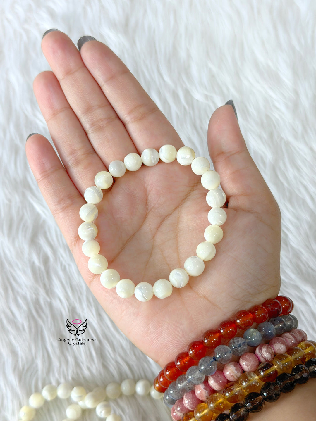Mother Of Pearl Bracelet 8mm Aaa