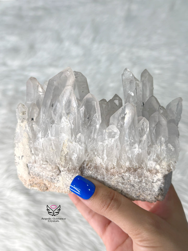 Clear Quartz Lemurian Cluster 15