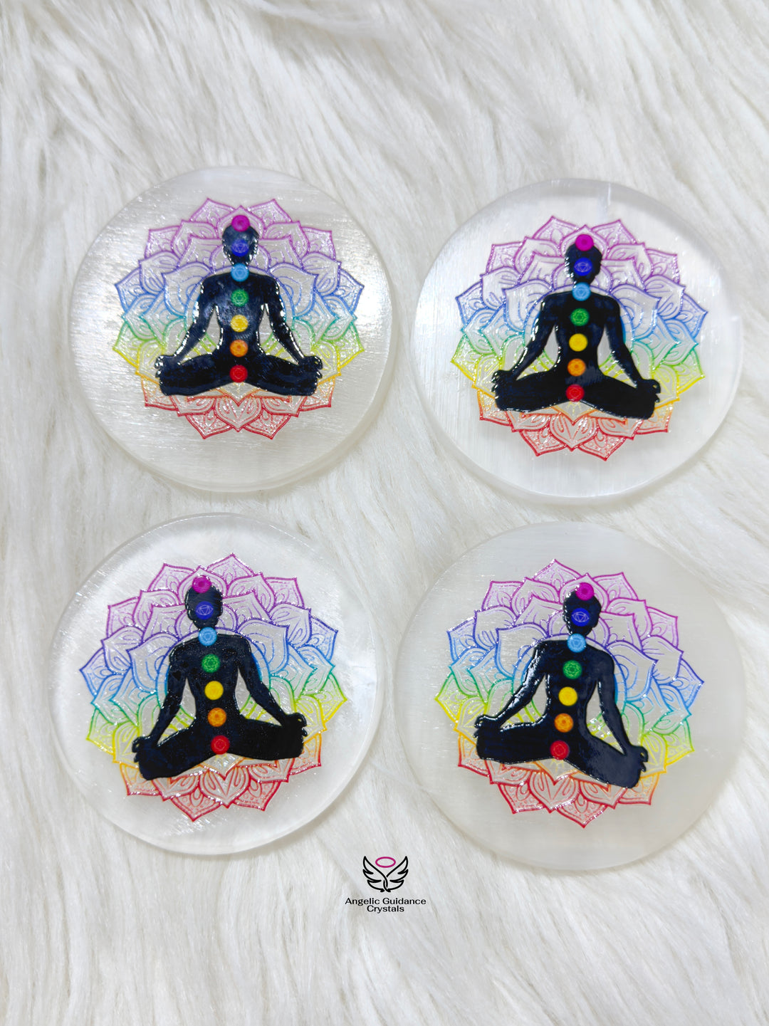 Seven Chakra Round Coaster Medium