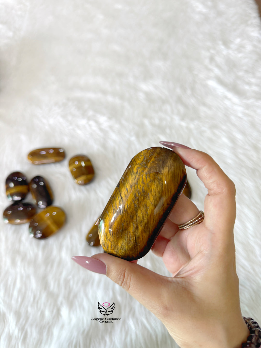 Tigers Eye PalmStone Large
