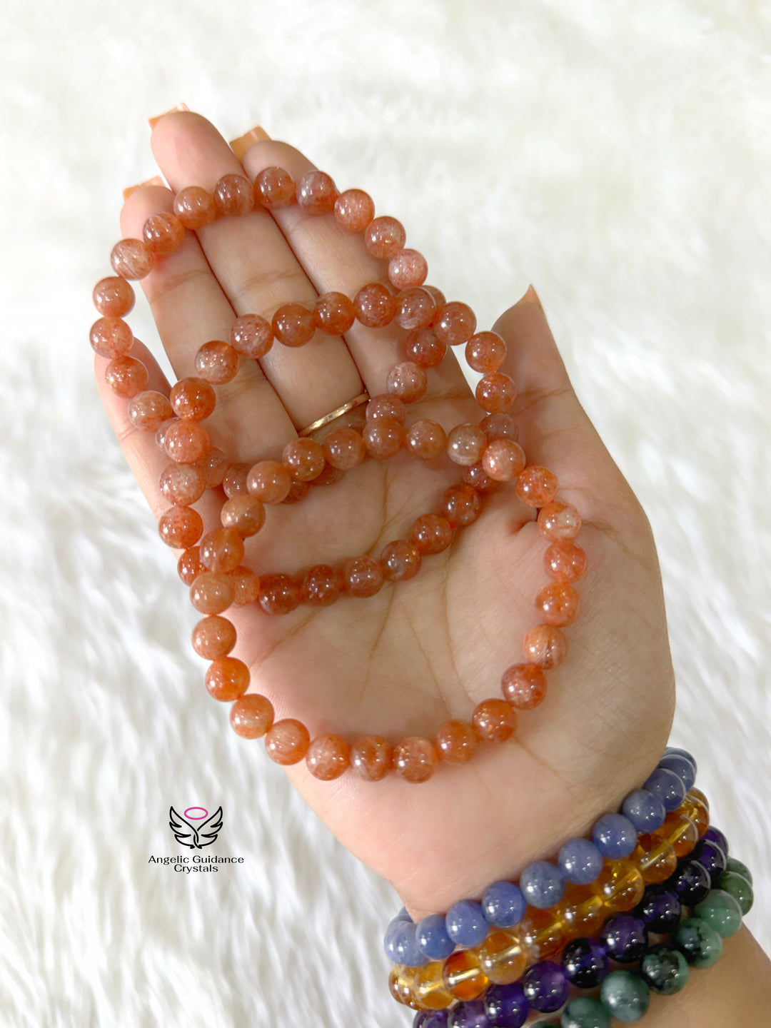 Sunstone Bracelet AAA 8mm