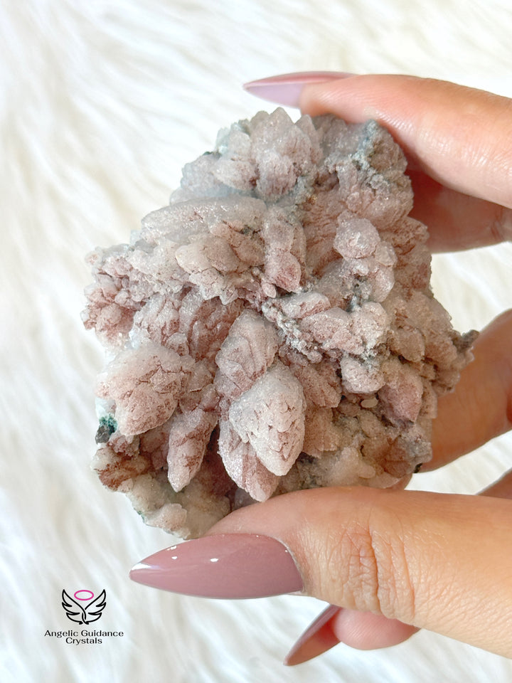 Pink Mangano Calcite Cluster