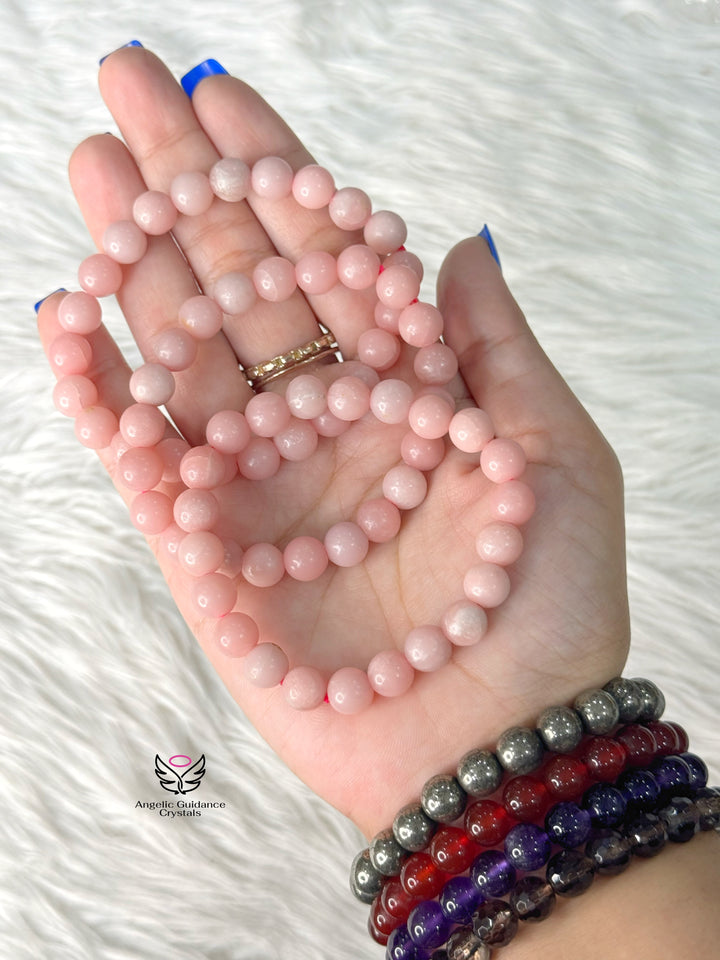 Pink Opal Bracelet 8mm