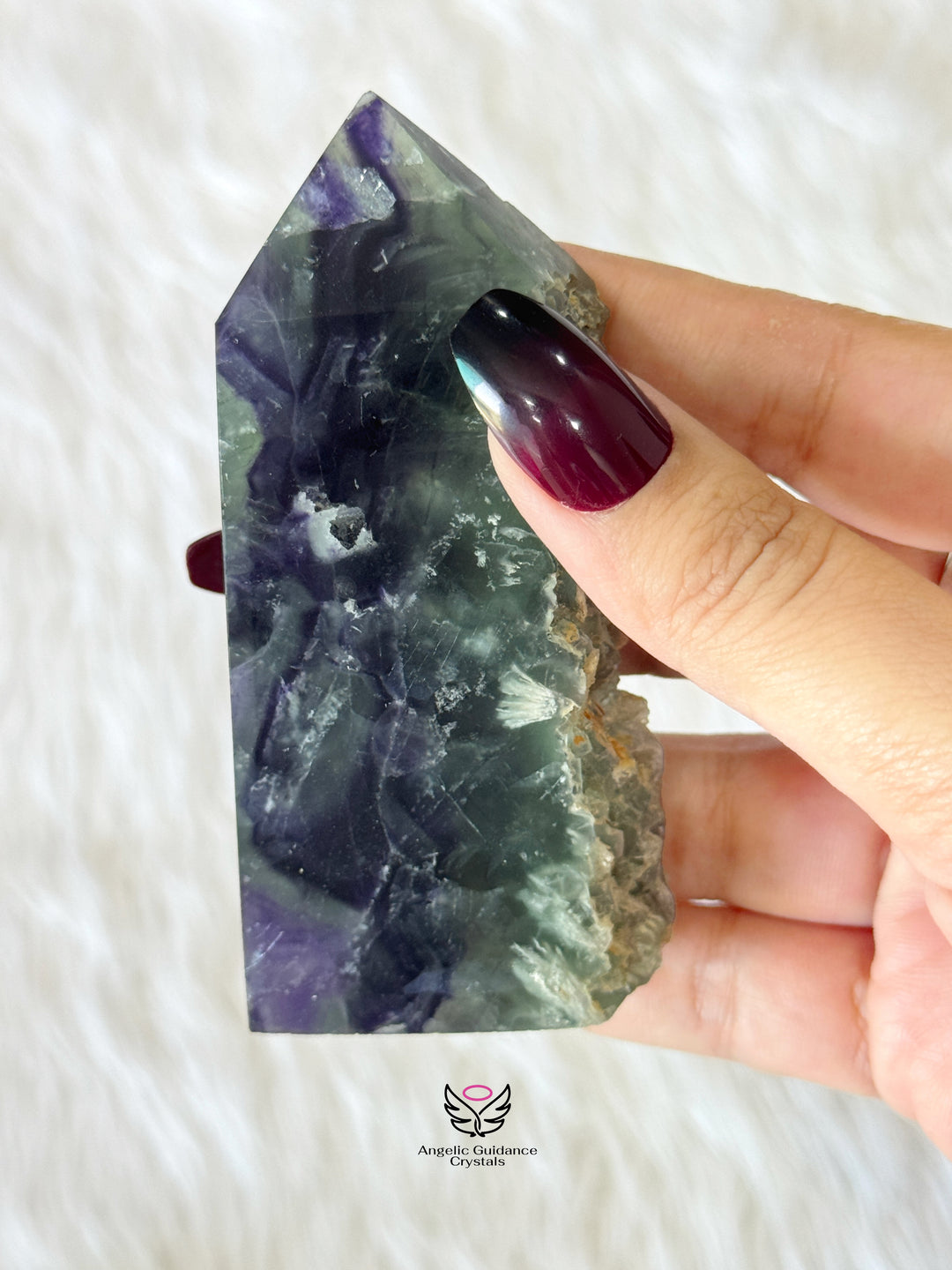 Rainbow Fluorite Raw Tower