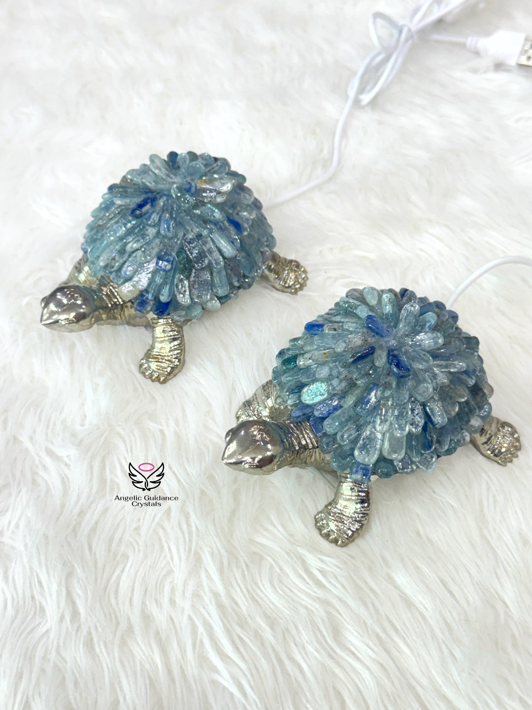 Kyanite Tortoise Lamp 2