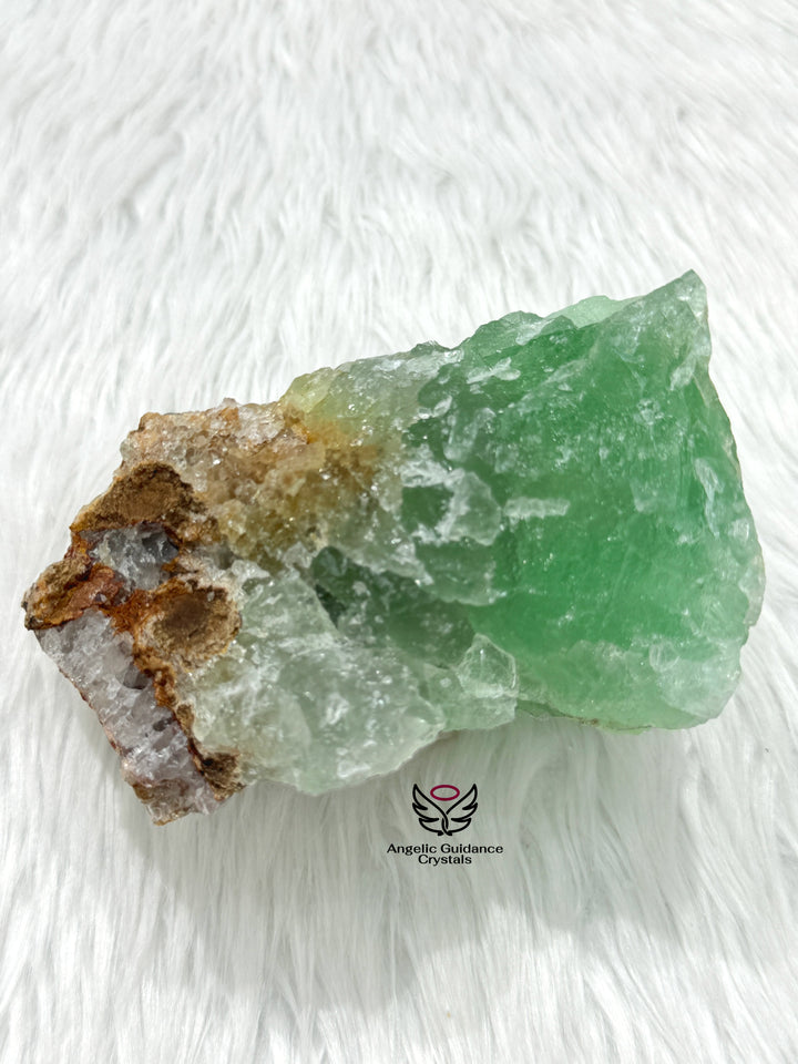 Green Fluorite Raw Stone #1