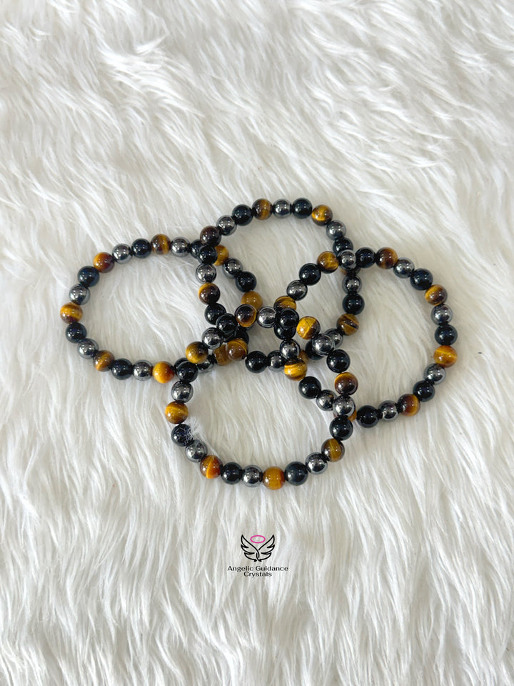 Triple Protection Bracelet 8mm Aaa