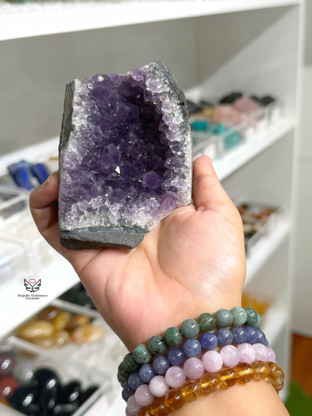 Amethyst Cluster Standing Medium AAA